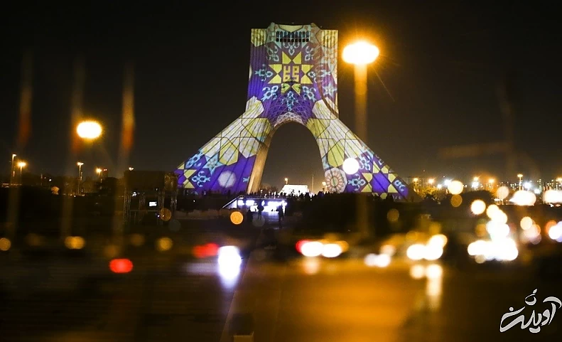 (تصاویر) نورافشانی برج آزادی و برج میلاد